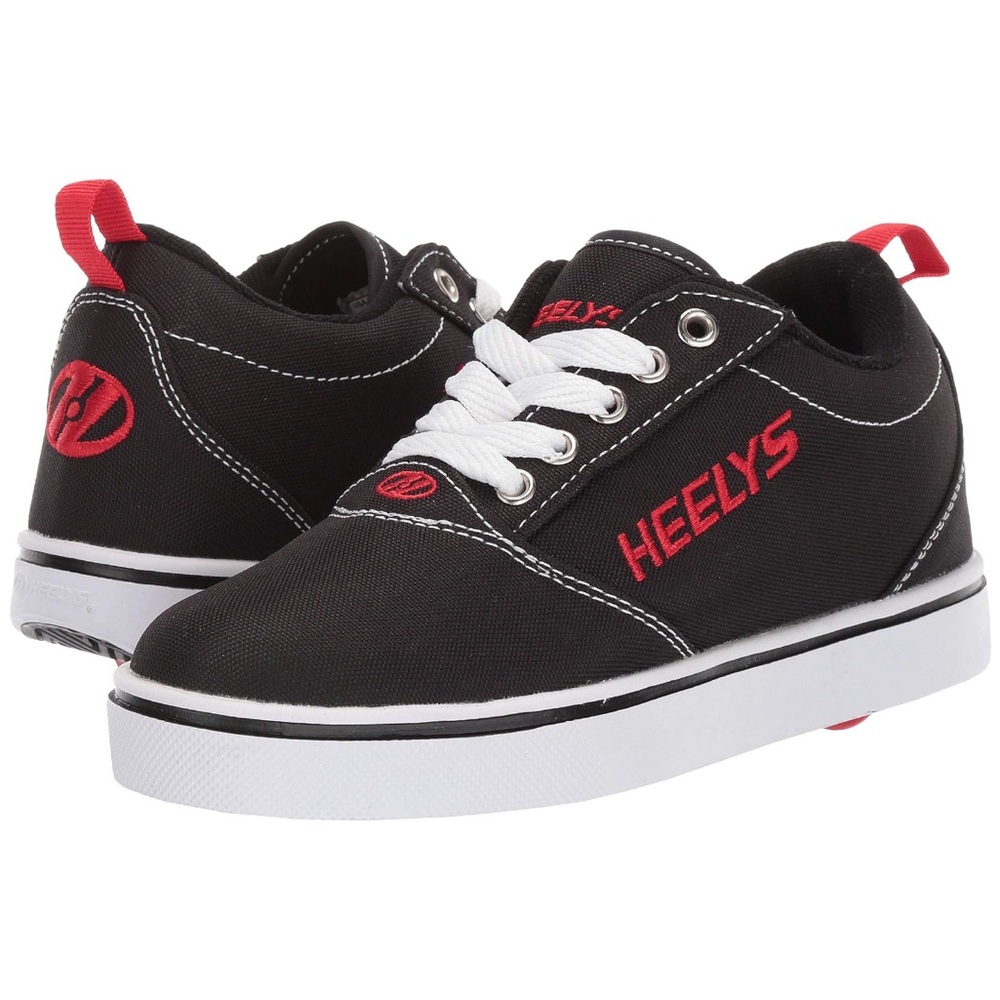 Heelys Pro 20 Kids Black and Red Sneakers shoes EUC